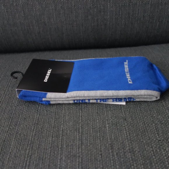 Diesel Only the Brave Royal Blue Made in Italy Socks Size L *New with Tags* - Picture 7 of 12